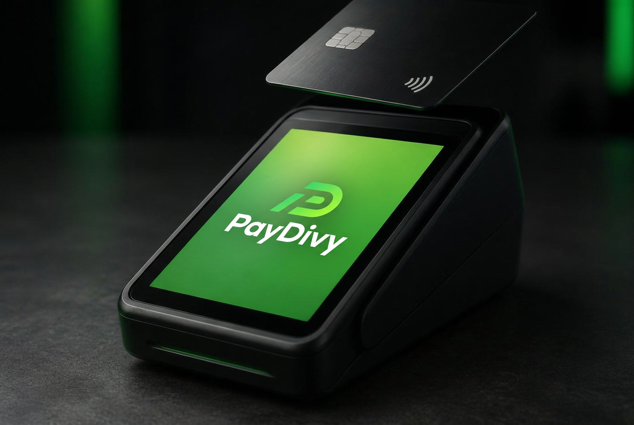 Smart payment terminal accepting a contactless card